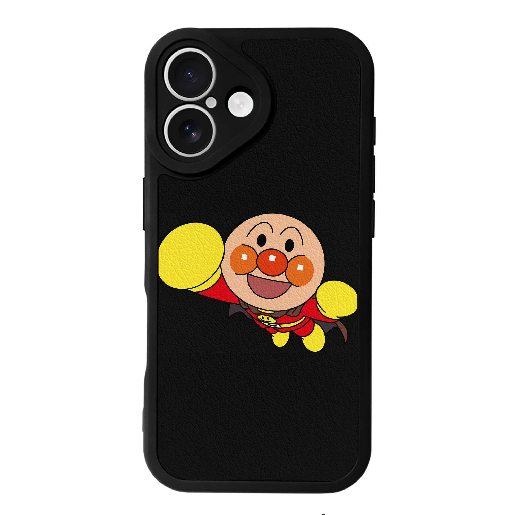 （画像用） アンパンマン Anpanman 【iPhone 16シリーズ対応】シリコンスマホケース（レザー調） 材質：シリコン